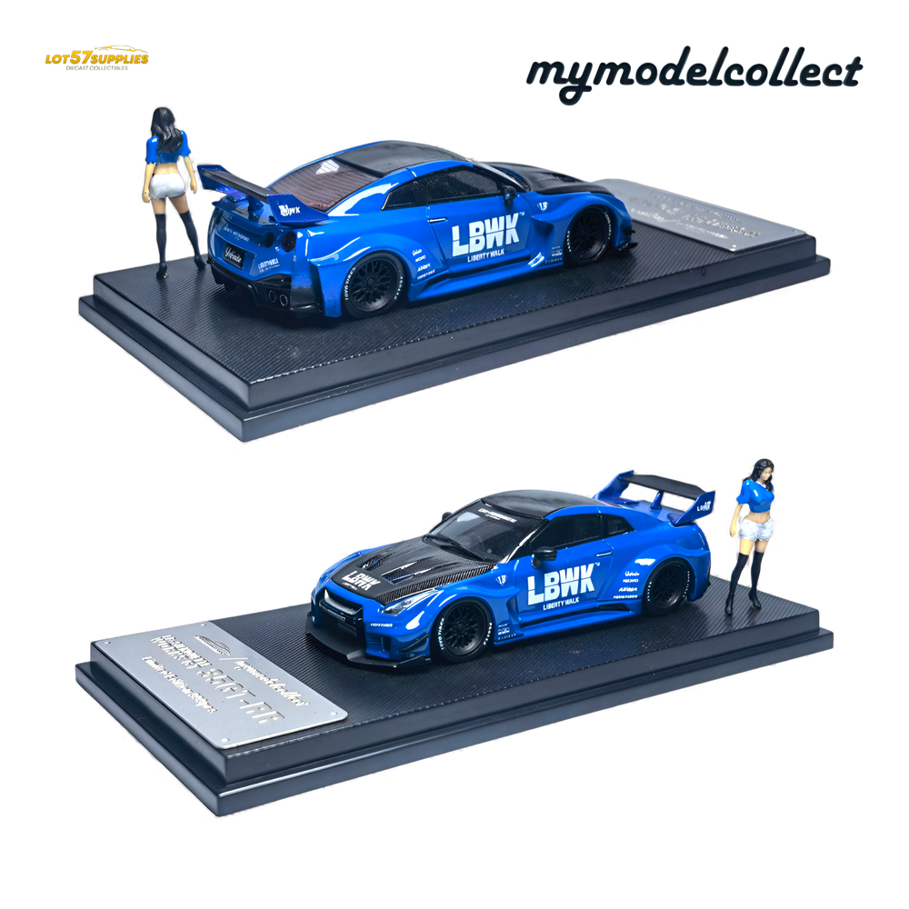 (Pre-Order) MC Nissan R35 GT-R LB Works Blue 1:64