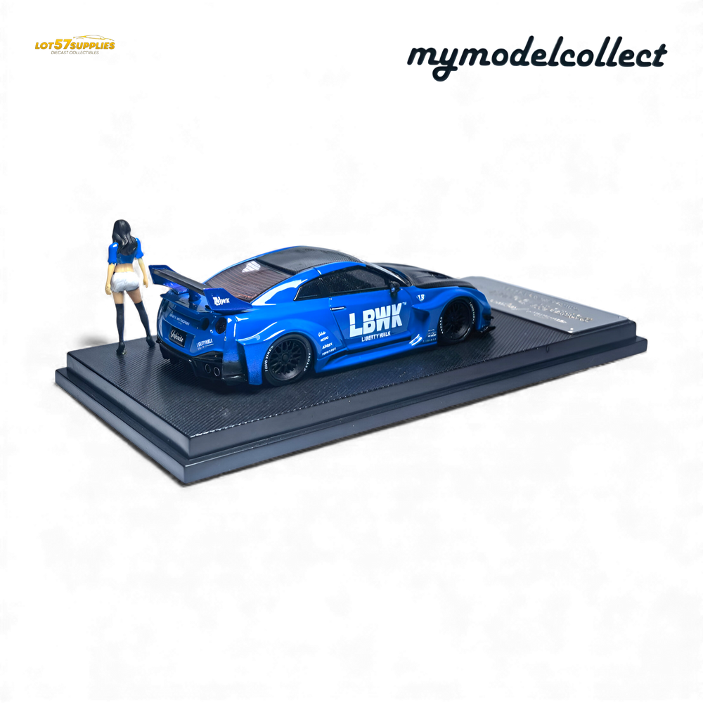 (Pre-Order) MC Nissan R35 GT-R LB Works Blue 1:64