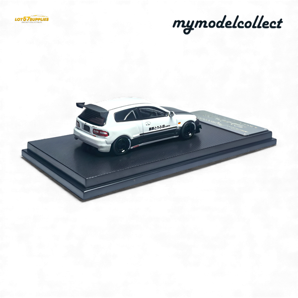 (Pre-Order) MC Civic EG6 Fujiwara Tofu Shop White Carbon 1:64