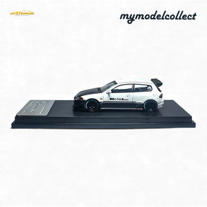(Pre-Order) MC Civic EG6 Fujiwara Tofu Shop White Carbon 1:64