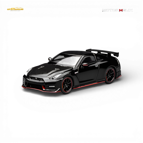 (Pre-Order) Motorhelix Nissan GT-R NISMO R35 2022 - Meteor Black 1:64