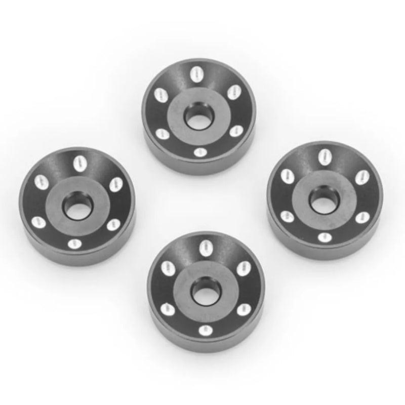 PowerHobby Traxxas 10257-GRAY (4) Wheel Washers Machined Aluminum Gray For Maxx Slash