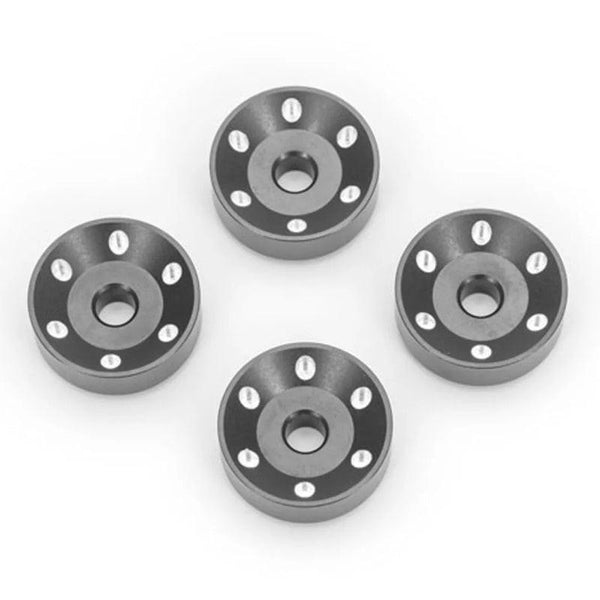 Traxxas 10257-GRAY (4) Wheel Washers Machined Aluminum Gray For Maxx Slash