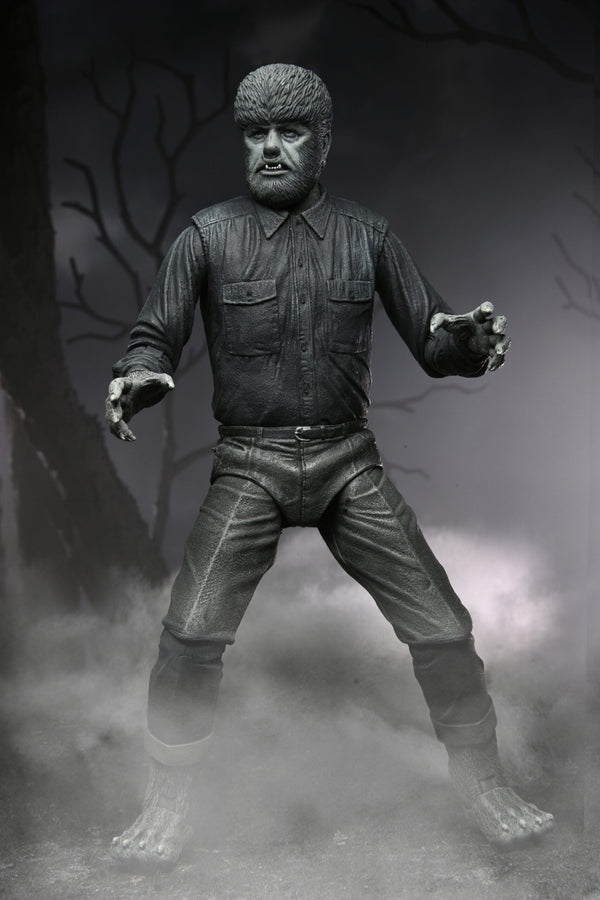 Little Shop of Magic NECA Universal Monsters: Ultimate Wolf Man (Black & White) — Toys and Collectible