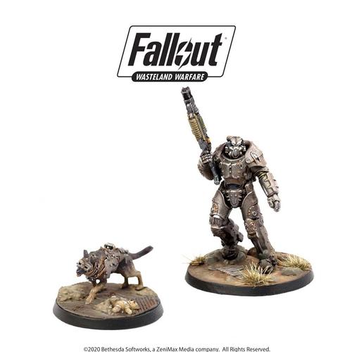 Little Shop of Magic Fallout: Wasteland Warfare - Survivors - X01 & Dogmeat — Miniatures