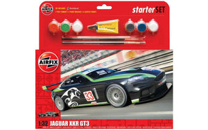 Black Forest® Hobby Supply Co Airfix 55306 1/32 Jaguar XKR GT3 Car Large Starter Set w/paint & glue — Car & Truck Kits >