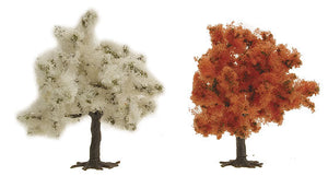 Black Forest® Hobby Supply Co Busch 6843 HO Scale Trees -- Red Tree - 75mm - Package of 2 — HO Scale Scenery > Busch