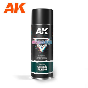 Black Forest® Hobby Supply Co AK Interactive 1053 Wargame Color: Green Flesh Paint 400ml Spray — Paints, Tools, Supplies >