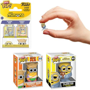 Funko Pop! Bitty Minions Pajama Bob and Tourist Dave Mini-Figure 2-Pack