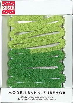 Black Forest® Hobby Supply Co Busch 7150 HO Scale Hedge -- Green 25-13/32 x 13/32" 100 x 1cm — HO Scale Scenery > Busch