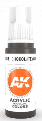 Black Forest® Hobby Supply Co AK Interactive 11113 Chocolate (Chipping) 3G Acrylic Paint 17ml Bottle — Glues, Paints, Tools