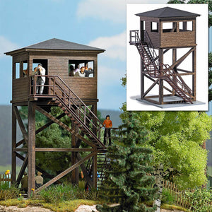 Busch 1585 HO Scale Wildlife Park Observation Tower Wood Kit