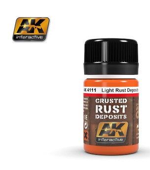 Black Forest® Hobby Supply Co AK Interactive 4111 Light Rust Crusted Deposits Enamel Paint 35ml Bottle — Glues, Paints,