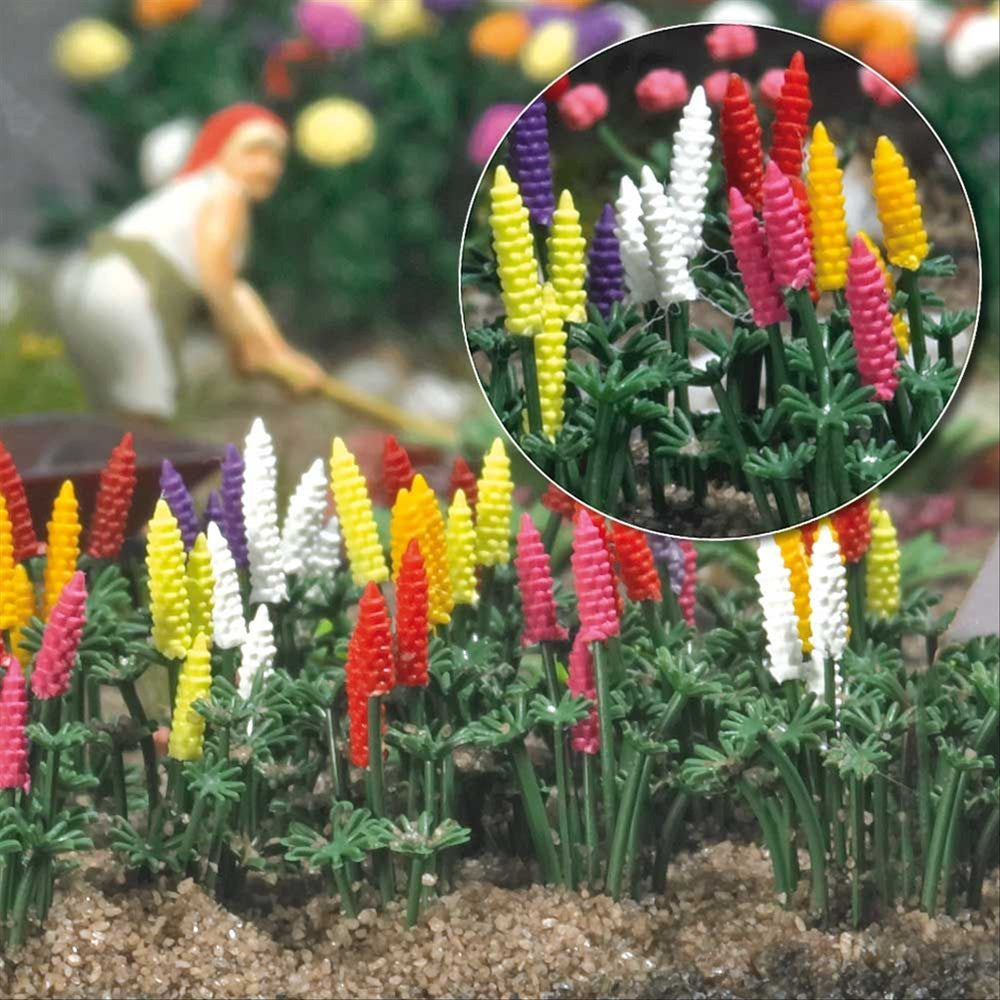 Busch 1218 HO Scale Garden Lupins Kit pkg(16)