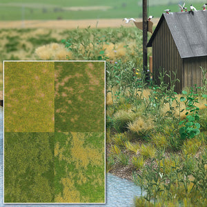 Busch 1300 All Scale Groundcover Mat Set, pkg(4)