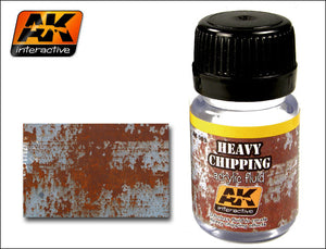Black Forest® Hobby Supply Co AK Interactive 89 Heavy Chipping Effects Acrylic Paint 35ml Bottle — Glues, Paints, Tools > AK