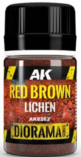 Black Forest® Hobby Supply Co AK Interactive 8262 Diorama Series: Red Brown Lichen 35ml Bottle — Paints, Tools, Supplies >