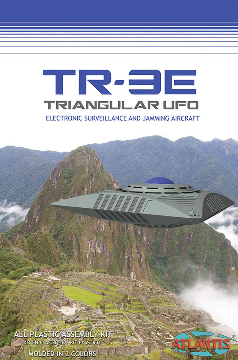 Atlantis Models 5" TR3 UFO with Base Plastic Model Kit