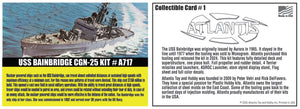 1:600 USS Bainbridge (CGN-25) Nuclear Powered Guided Missile Frigate with Trading Card