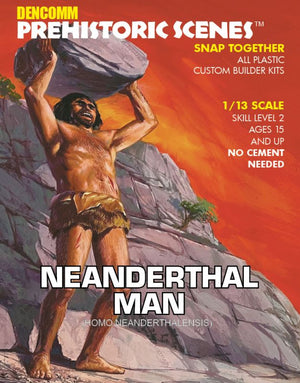 Atlantis Models 1:13 Prehistoric Scenes - Neanderthal Man - 55th Anniversary "New Era" Limited Edition Model — Model Kit