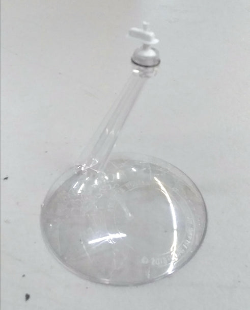 Atlantis Models Atlantis Clear Aircraft Swivel Display Base Stand (Bagged with Punched Header Card) — Plastic Model Kit