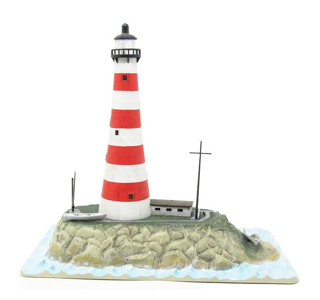 Atlantis Models 1:160 Lighthouse with Working Light and Diorama Base (Batteries Required, Not Included) — Plastic model kit