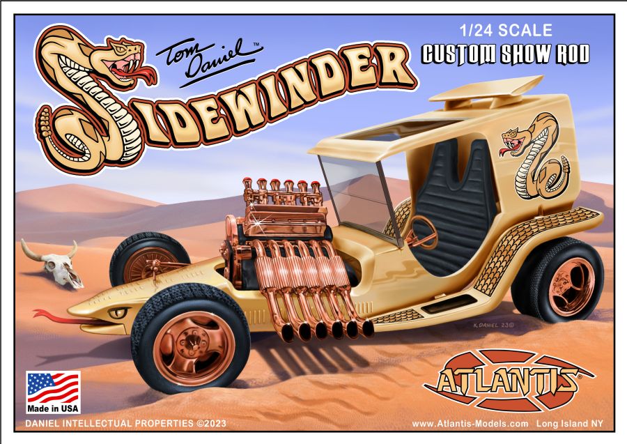 Atlantis Models 1/24 Tom Daniel - Sidewinder Custom Show Rod Plastic Model Kit