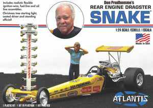 1:24 Don the Snake Prudhomme's Rear Engine Dragster with Christmas Tree Starting Light Plastic Model