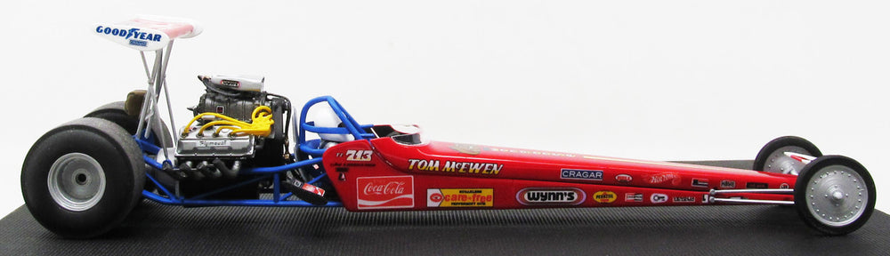 Atlantis Models 1:24 Tom "Mongoose" McEwen's Rear Engine Dragster with Christmas Tree Starting Light Plastic Model Kit