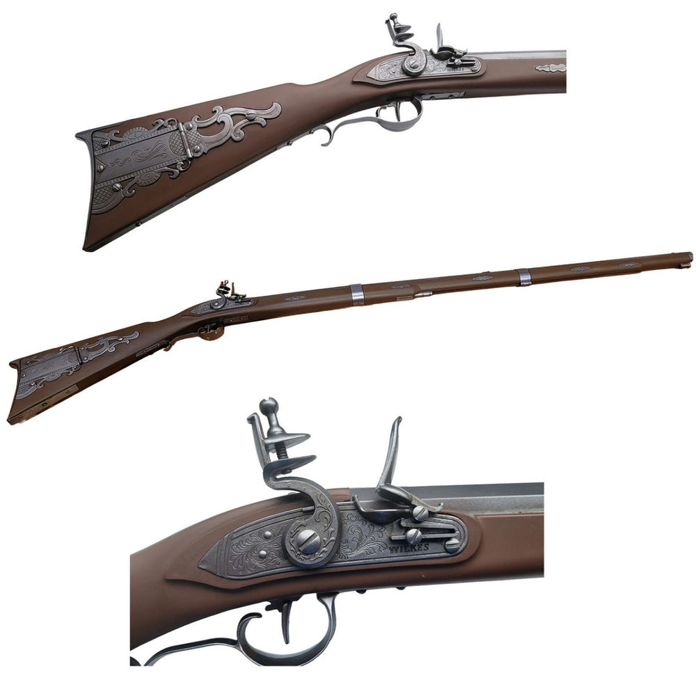 Atlantis Models 1:1 Frontieraman Kentucky Long Rifle American Muzzleloader — Model Kit