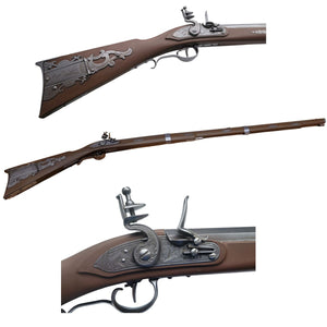 Atlantis Models 1:1 Frontieraman Kentucky Long Rifle American Muzzleloader — Model Kit