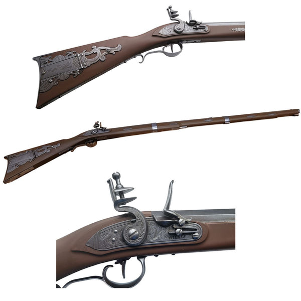 Atlantis Models 1:1 Frontieraman Kentucky Long Rifle American Muzzleloader — Model Kit