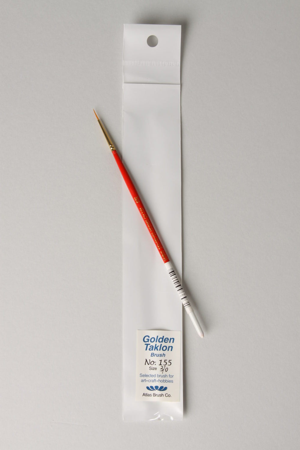 Golden Taklon Brush, Size 3/0, 1 Brush