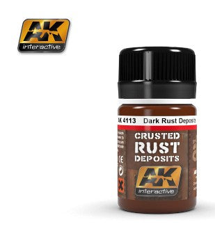 Black Forest® Hobby Supply Co AK Interactive 4113 Dark Rust Crusted Deposits Enamel Paint 35ml Bottle — Glues, Paints, Tools