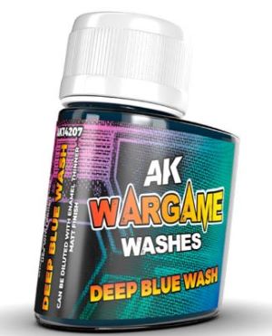 Black Forest® Hobby Supply Co AK Interactive 14207 Wargame: Deep Blue Wash Enamel 35ml Bottle — Paints, Tools, Supplies > AK