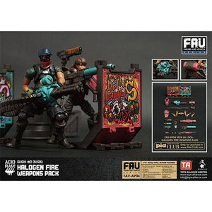 Acid Rain AV-AP04 Halogen Fire Weapon Set 1/18 Scale Action Figure Accessory
