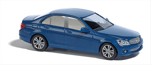Busch 89139 HO Scale Mercedes-Benz C-Class Sedan Model, Blue