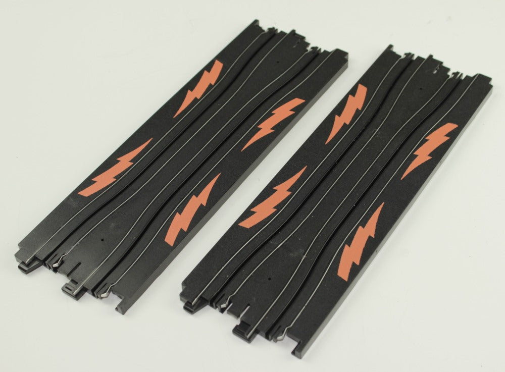 AFX 9" Lightning Squeeze Straight HO Scale Track 2pcs #70604