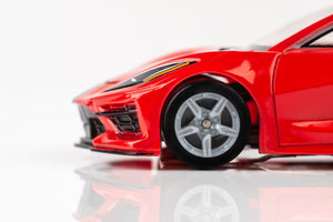 Corvette C8, Torch Red, HO Scale Slot Car