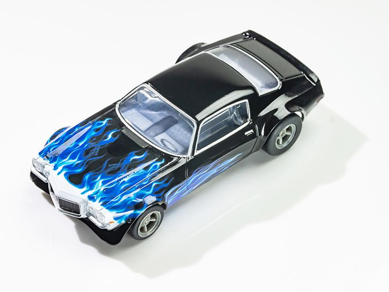 AFX Racing Camaro 1973 Wildfire Black/Blue HO Scale Slot Car — HO Slot Car