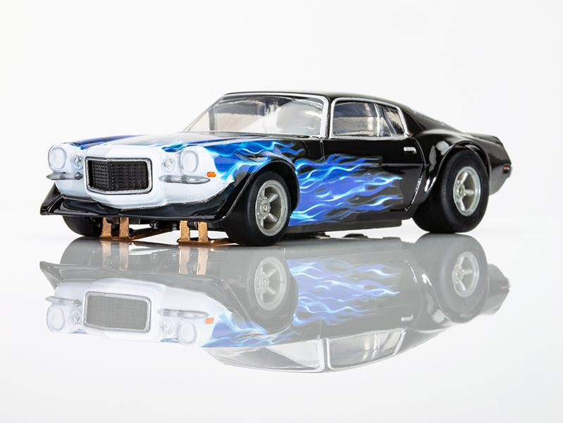 AFX Racing Camaro 1973 Wildfire Black/Blue HO Scale Slot Car — HO Slot Car