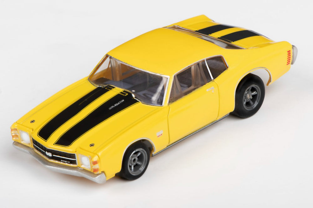 AFX Racing 1971 Chevelle 454 - Yellow HO Scale Slot Car — HO Slot Car