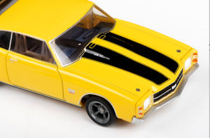 AFX Racing 1971 Chevelle 454 - Yellow HO Scale Slot Car — HO Slot Car