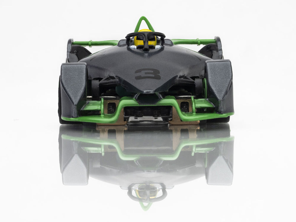 AFX Racing Formula N #3 Silver/Green HO Scale Slot Car — HO Slot Car