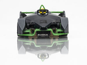 Formula N #3 Silver/Green HO Scale Slot Car