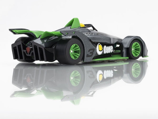 Formula N #3 Silver/Green HO Scale Slot Car