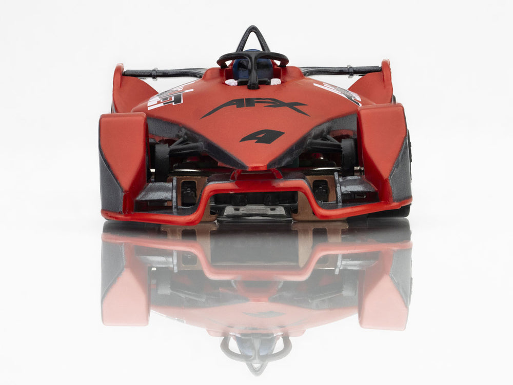 AFX Racing Formula N #4 Red/Gray HO Scale Slot Car — HO Slot Car