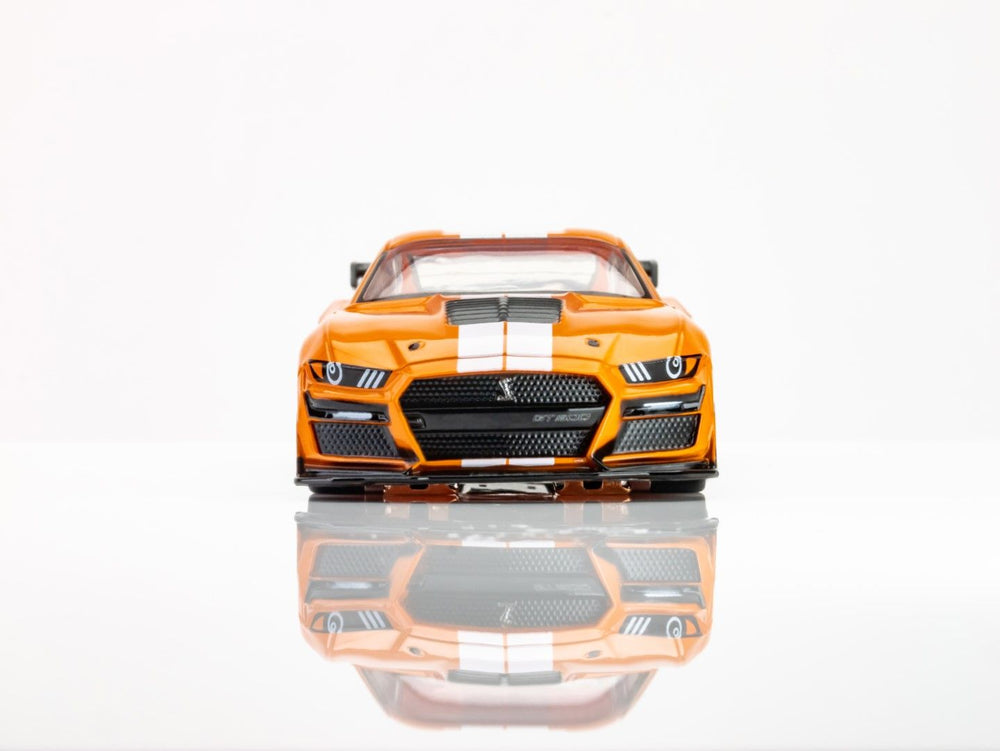 AFX Racing 2021 Shelby GT500 - Twister Orange/White — HO Slot Car