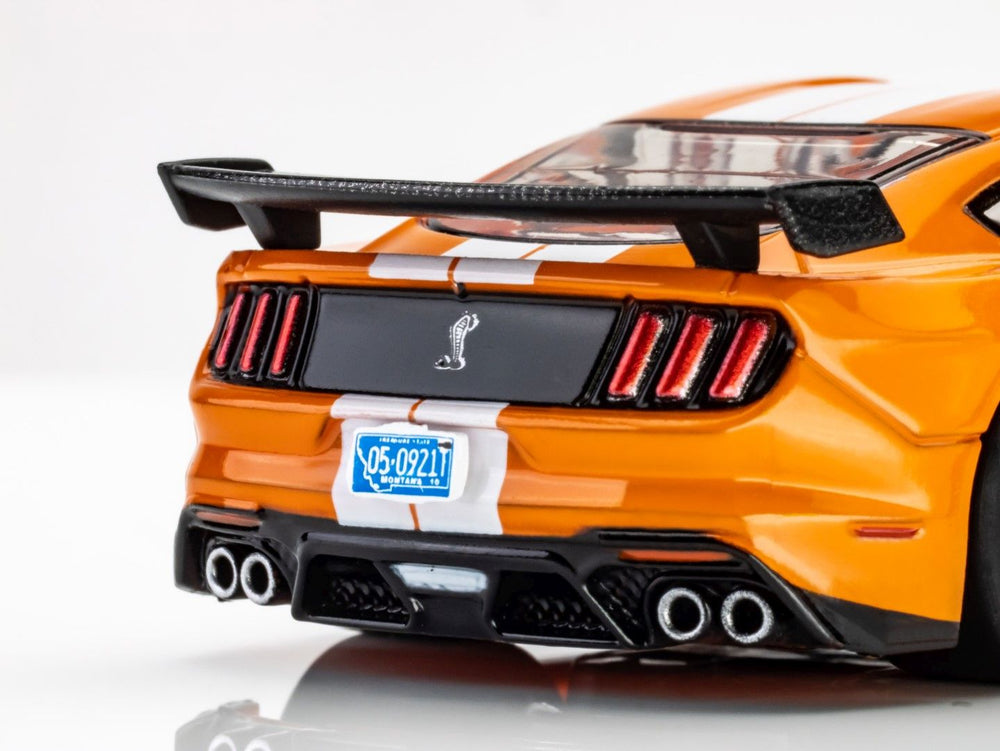 AFX Racing 2021 Shelby GT500 - Twister Orange/White — HO Slot Car