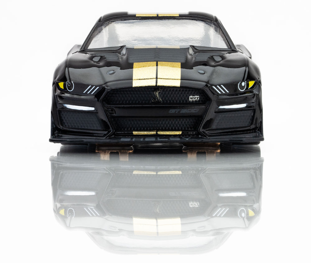 AFX Racing 2022 Shelby Mustang GT500H Black/Gold — HO Slot Car